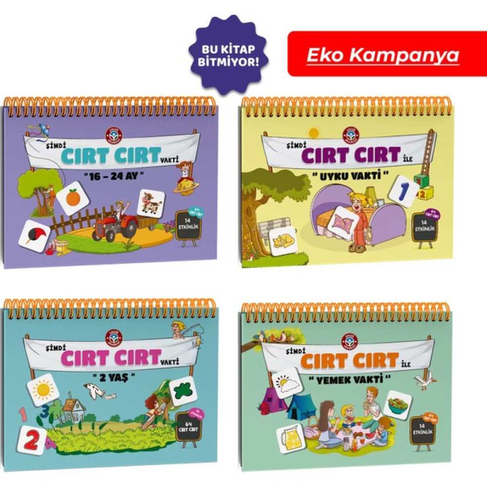 Cırt Cırt Serisi 4'lü Eko Paket Zihinsel Gelişim Kitapları Fiyatı