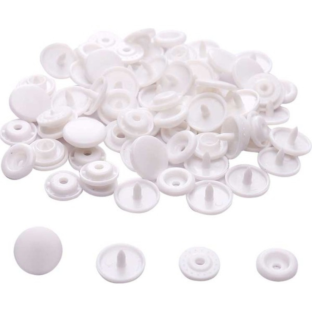 Çıt Çıt Seti Plastik Beyaz (100 Set) Dikiş Makinesi Aksesuarları Fiyatı