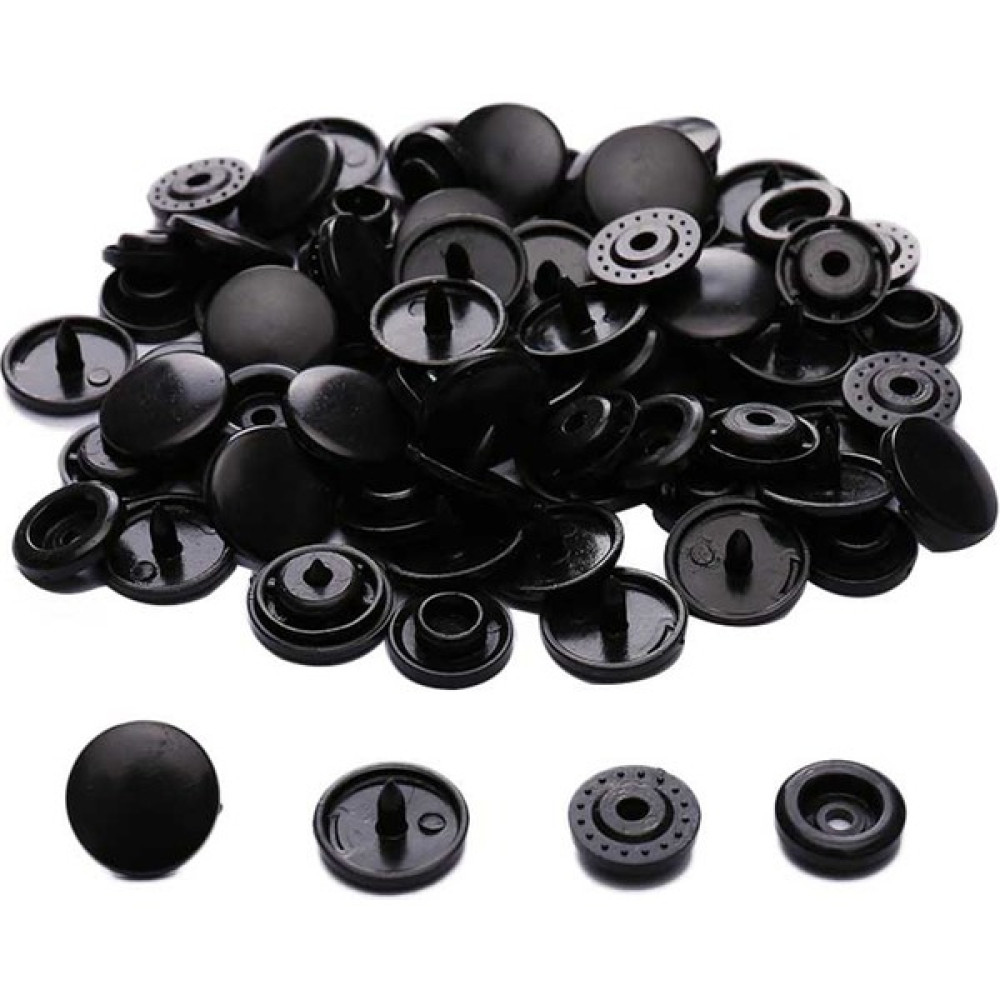 Çıt Çıt Seti Plastik Siyah (100 Set) Dikiş Makinesi Aksesuarları Fiyatı