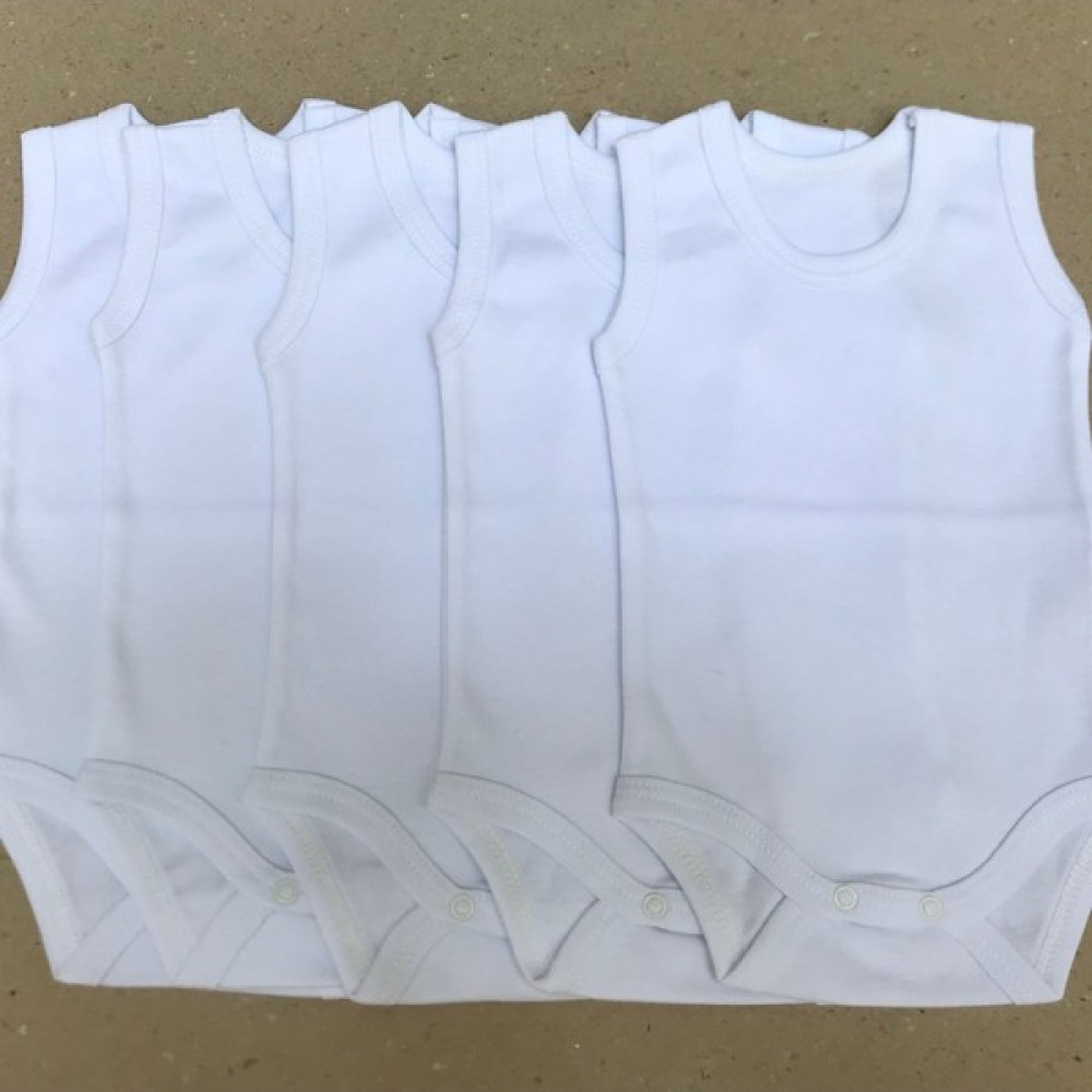 Çıtçıtlı Badi Askılı (5 Li Paket) Beyaz Bebek Zıbın Seti Fiyatı