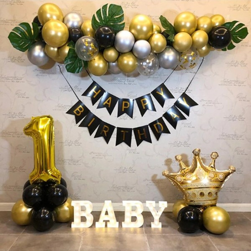 Çıtı Pıtı Store Happy Birthday Doğum Günü Seti Şık Tasarım - Beyaz - Sarı Altın, Takı & Aksesuar Fiyatı