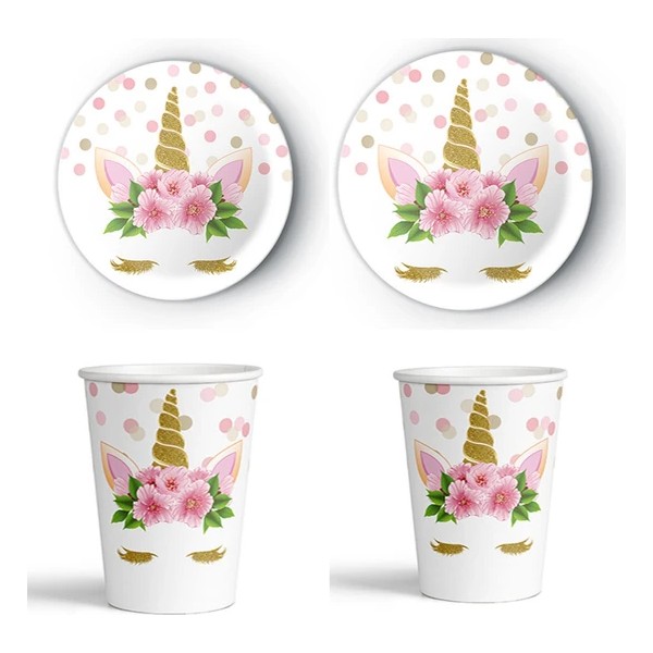 Çıtı Pıtı Store Unicorn Tabak Bardak Set 8'li Fincan / Bardak / Kahve Takımı Fiyatı