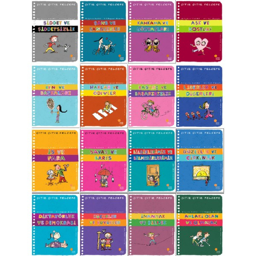 Çıtır Çıtır Felsefe 16 Kitap Set-2 - Şiddet - Şans - Kahkaha ve Gözyaşları - Aşk ve Dostluk - Ben ve Başkaları - Haklar ve Ödevler - Başarı ve Başa... Felsefe Setleri Fiyatı