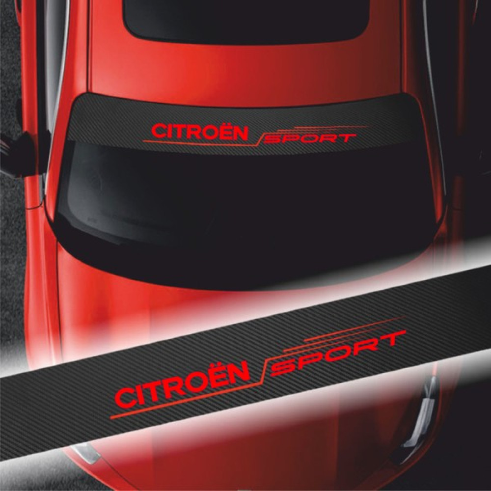 Citroen C2 Için Uyumlu Aksesuar Oto Ön Cam Sticker - Siyah - Standart Oto Boyaları Fiyatı