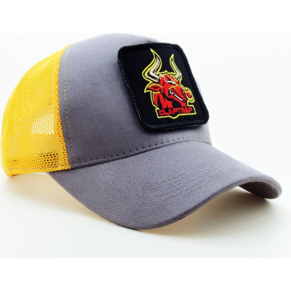 City Goat Trucker (Nakışlı) Claptrap Logolu Unisex Gri-Sarı Şapka (Cap) Bere & Kep (Outdoor) Fiyatı