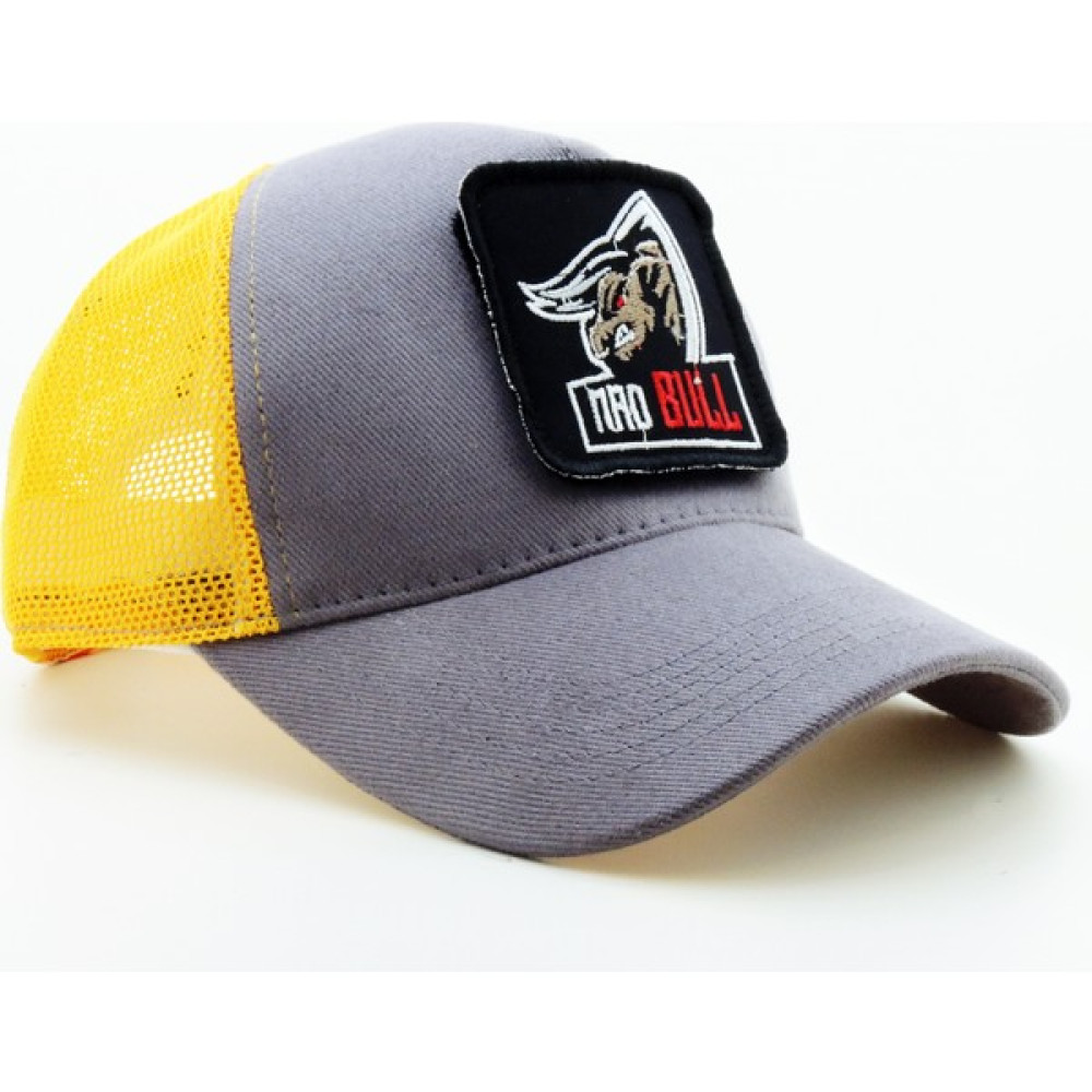 City Goat Trucker (Nakışlı) Mad Bull Logolu Unisex Gri-Sarı Şapka (Cap) Bere & Kep (Outdoor) Fiyatı
