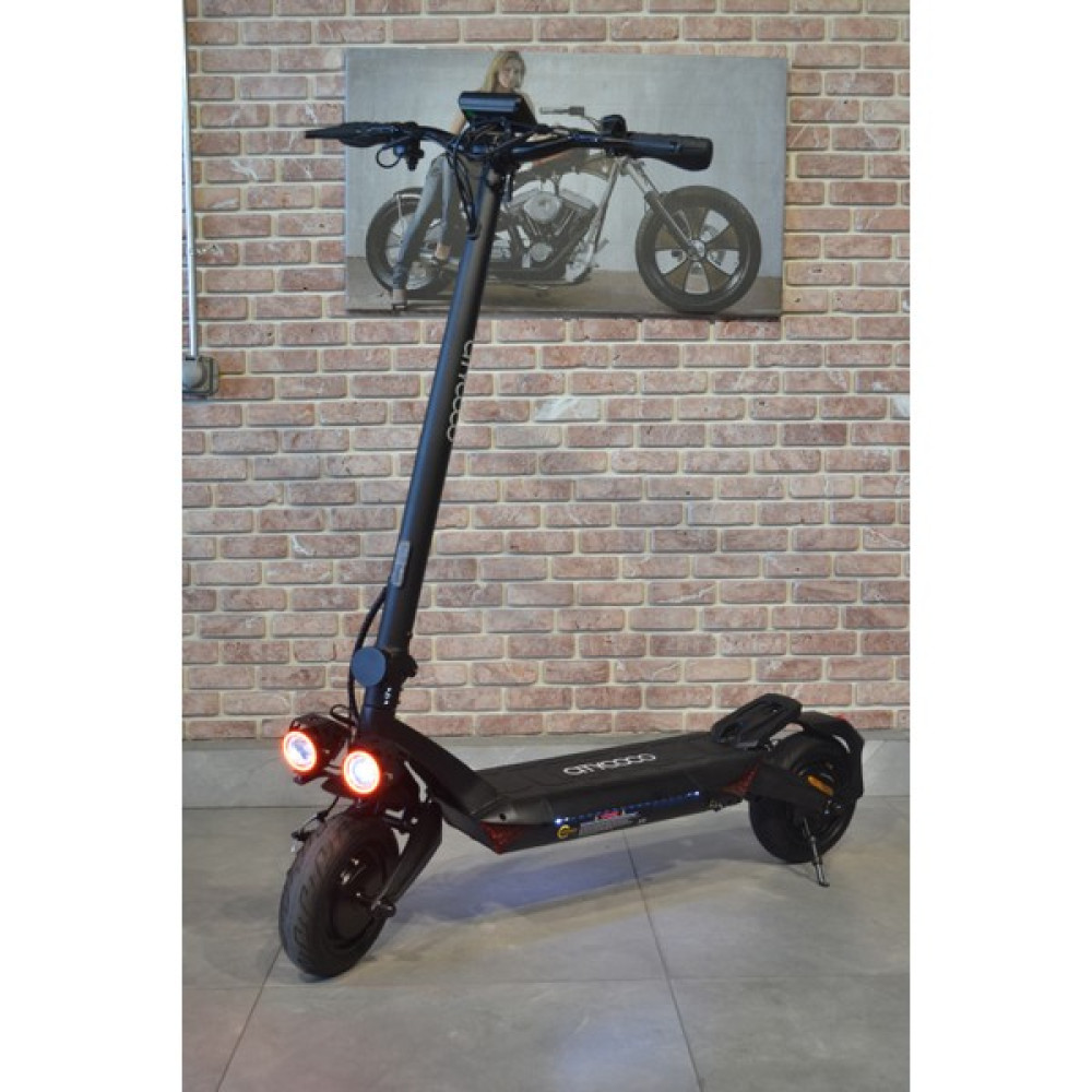 Citycoco Mx-T10 1600W Çift Motor Katlanabilir Elektrikli Scooter Siyah Scooter Fiyatı
