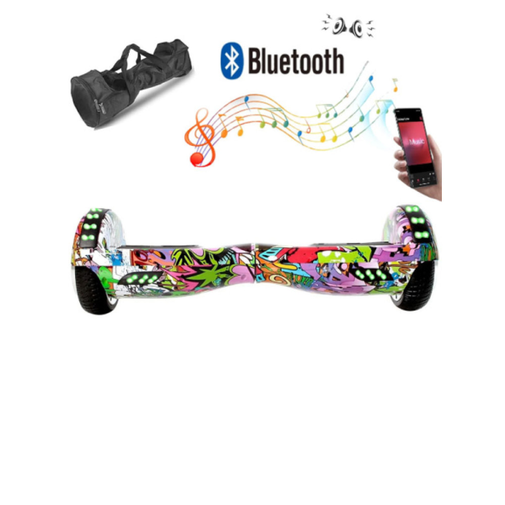 Citymate Elektrikli Kaykay Full Ledli Hoverboard Bluetooth Hoparlorlu 6.5 Inch Desen 04 Spor & Outdoor Fiyatı