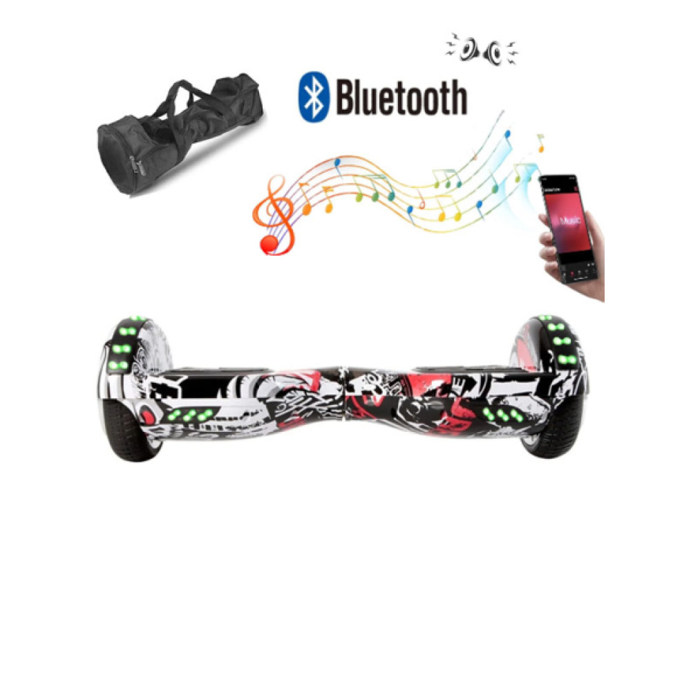 Citymate Elektrikli Kaykay Full Ledli Hoverboard Bluetooth Hoparlörlü 6.5 Inch Desen 06 Spor & Outdoor Fiyatı
