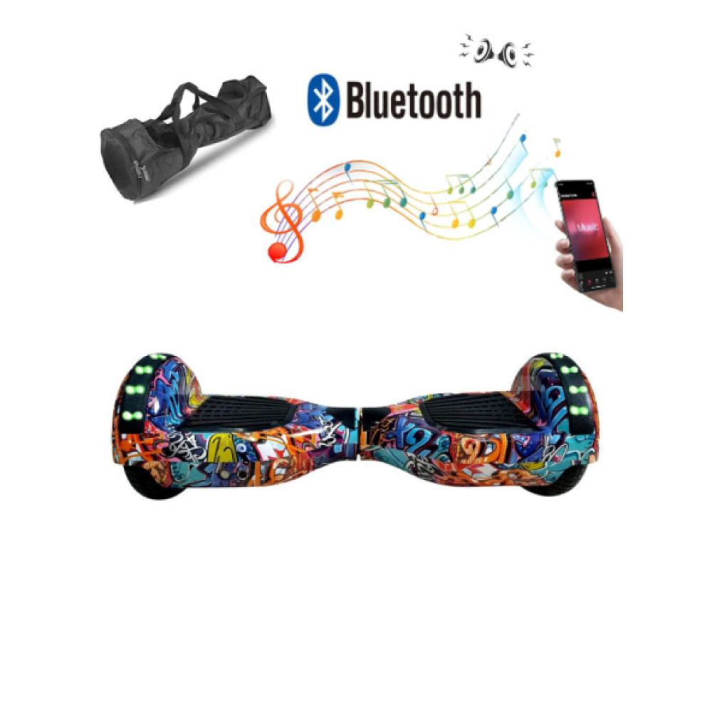Citymate Elektrikli Kaykay Full Ledli Hoverboard Bluetooth Hoparlörlü 6.5 Inch Desen11 Spor & Outdoor Fiyatı