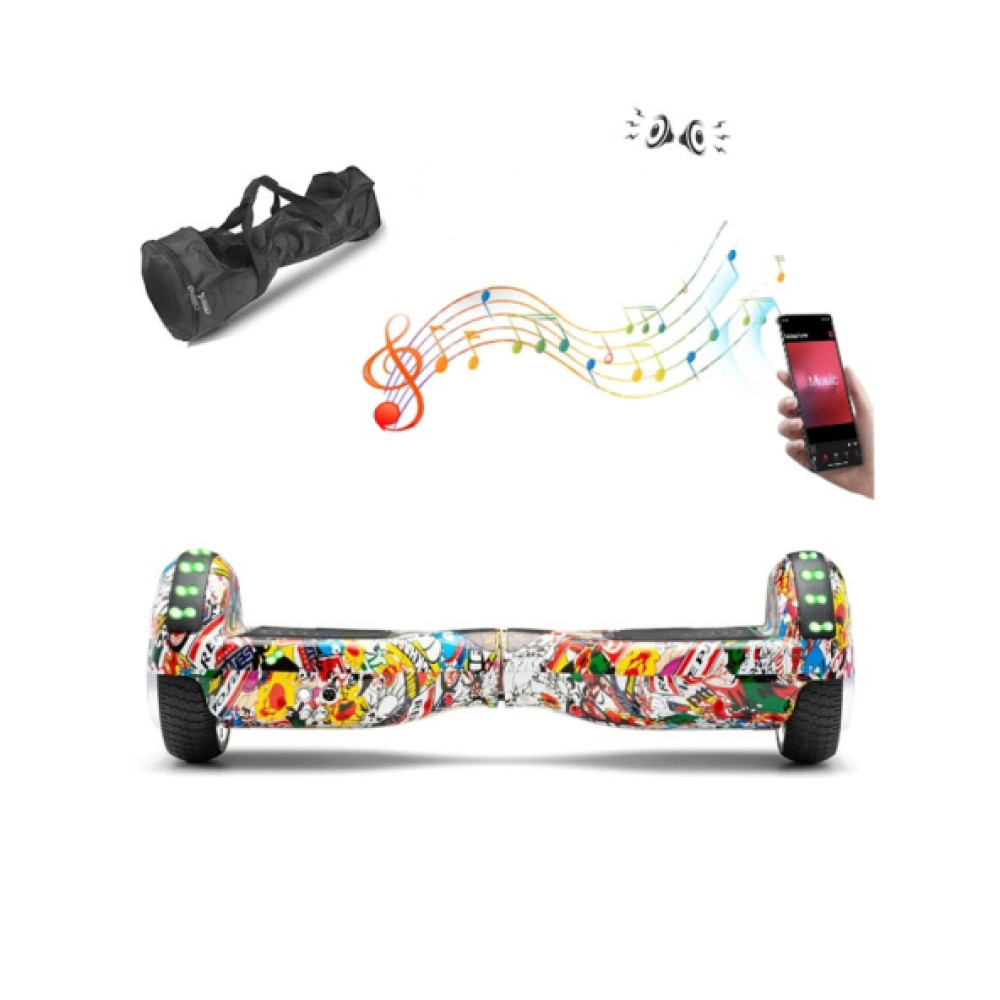 Citymate Elektrikli Kaykay Full Ledli Hoverboard Bluetooth Hoparlorlu 6.5 Inch Desen19 Spor & Outdoor Fiyatı