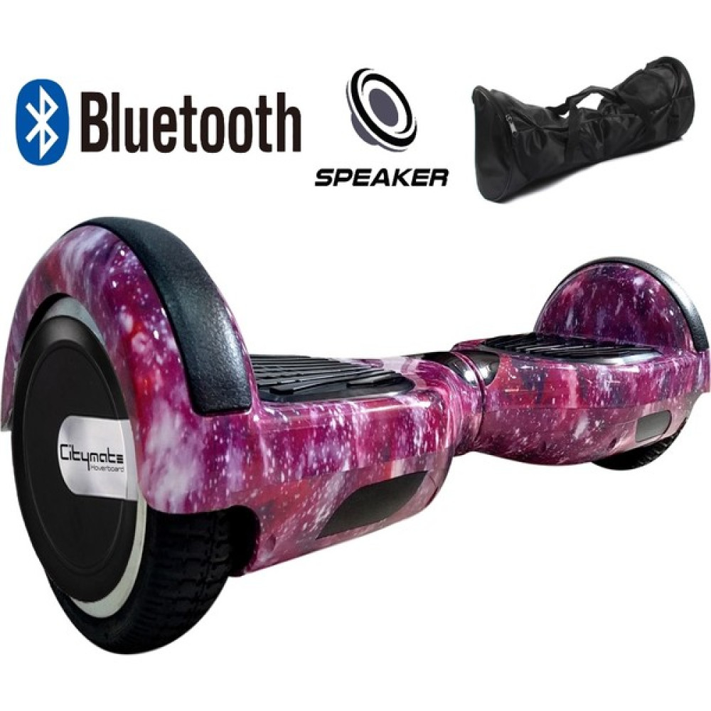 Citymate Elektrikli Kaykay Hoverboard Bluetooth Hoparlörlü 6.5 Inch Akıllı Dengeli - Çanta Hediye Grafiti Desenli Scooter Fiyatı