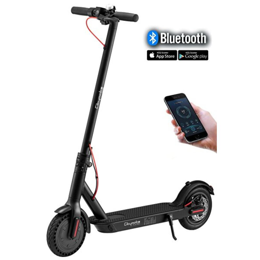 Citymate Plus 350 Watt 8.5" Şişme Teker Bluetooth'lu Siyah Elektrikli Scooter Scooter Fiyatı