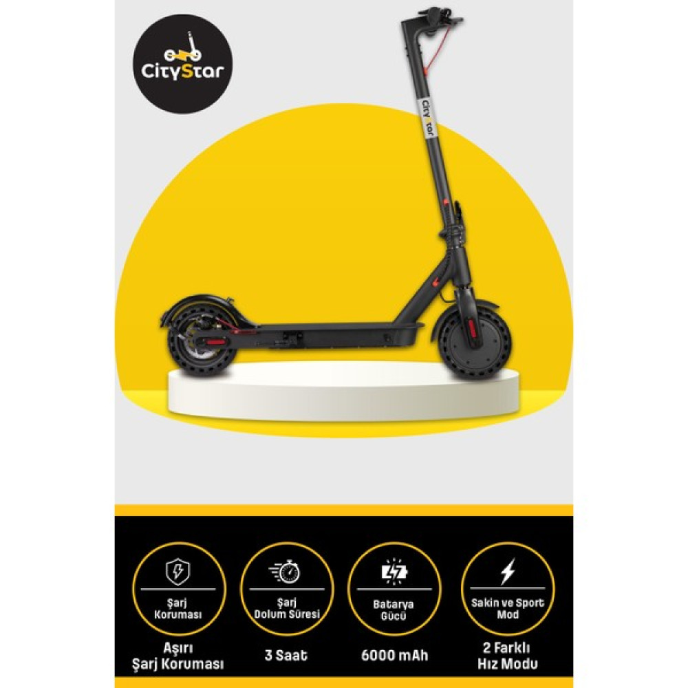 Citystar Yeni Nesil Güçlü Fırçasız Motor Elektrikli Scooter Scooter Fiyatı