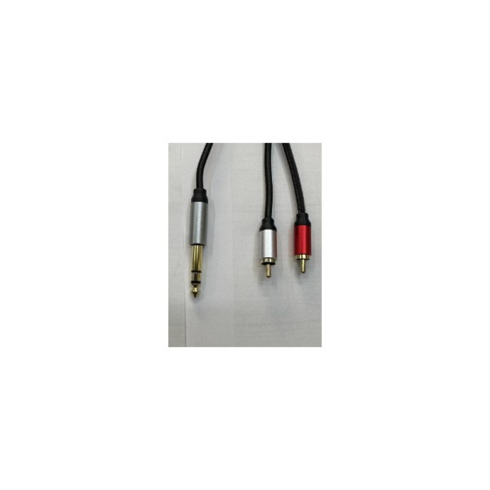Çivi Jack Rca Kablo 6.3 mm 2 Rca Kablo Rca Amfi Kablosu - Siyah Kulaklık Aksesuarı Fiyatı