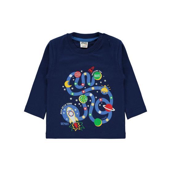 Civil Baby 6-18 Ay Lacivert Bebek Sweatshirt Bebek Sweat Shirt Fiyatı