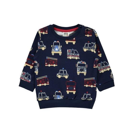 Civil Baby 6-18 Ay Lacivert Bebek Sweatshirt
