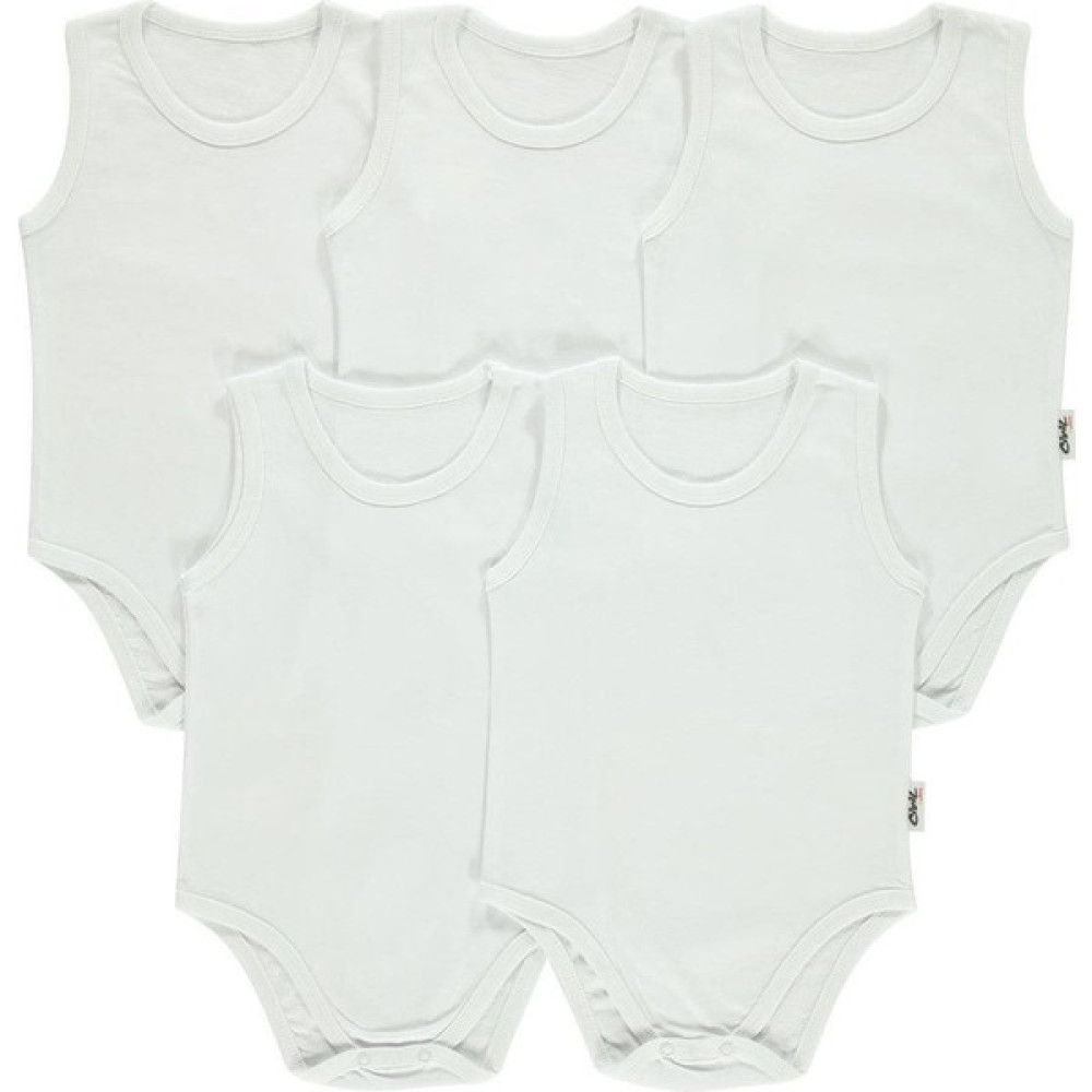 Civil Baby Bebek 5'li Çıtçıtlı Badi 1-3 Yaş Ekru Bebek Body Fiyatı