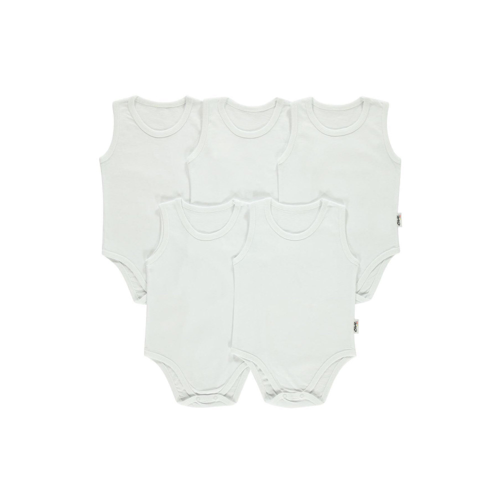 Civil Baby Bebek 5li Çıtçıtlı Badi 3-9 Ay Ekru 6-9 AY Beden Bebek Body Fiyatı