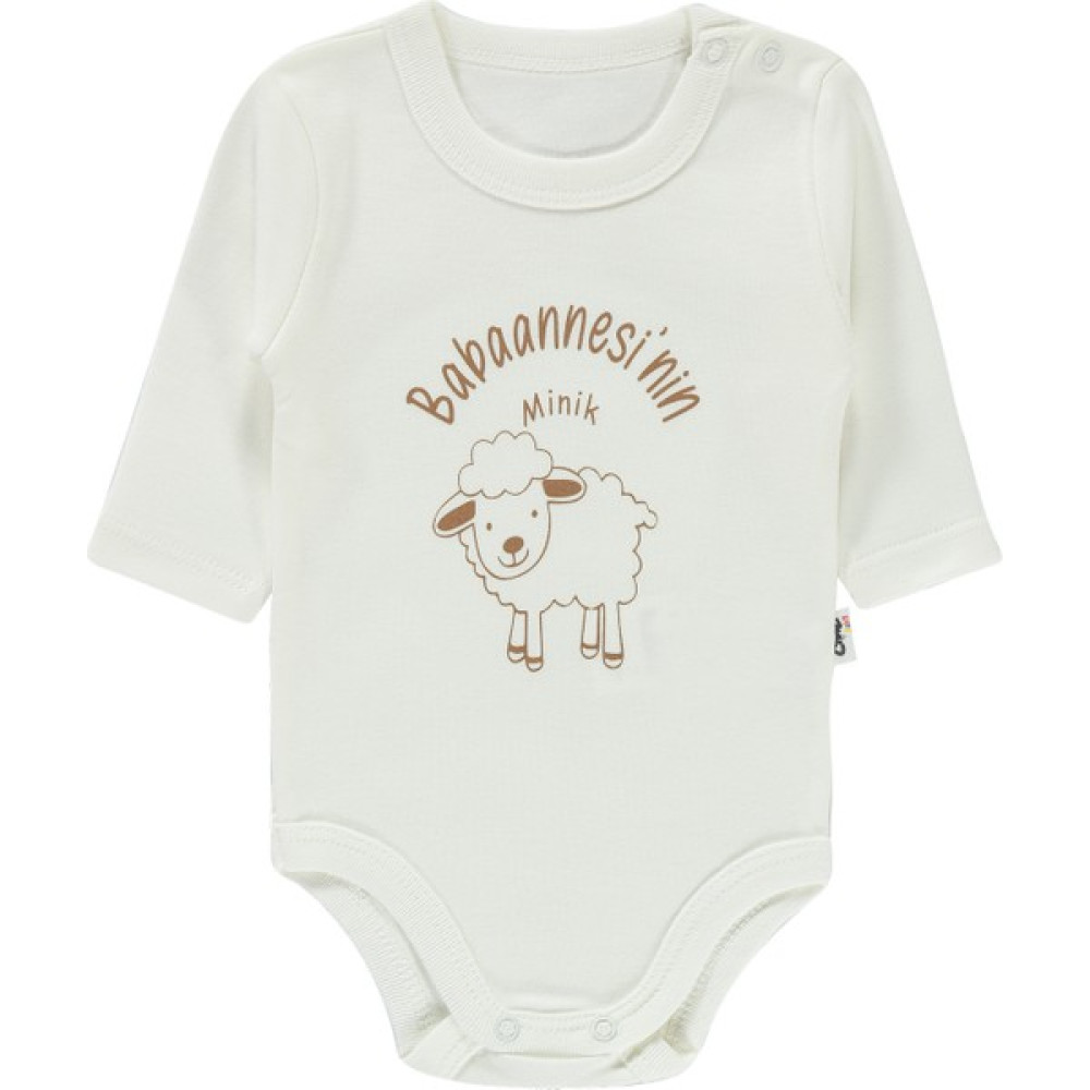 Civil Baby Bebek Çıtçıtlı Badi 1-12 Ay Ekru Bebek Body Fiyatı