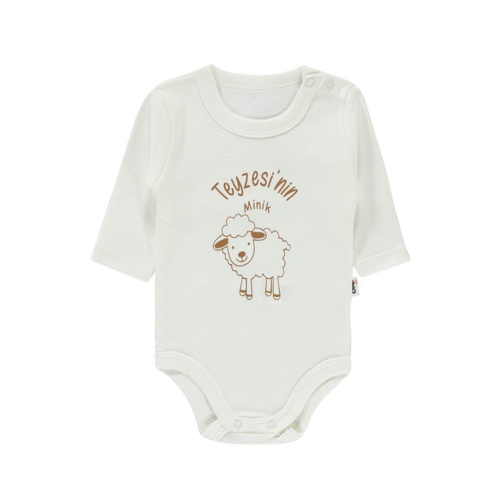 Civil Baby Bebek Çıtçıtlı Badi 1-12 Ay Ekru 12-18 AY Beden Bebek Body Fiyatı