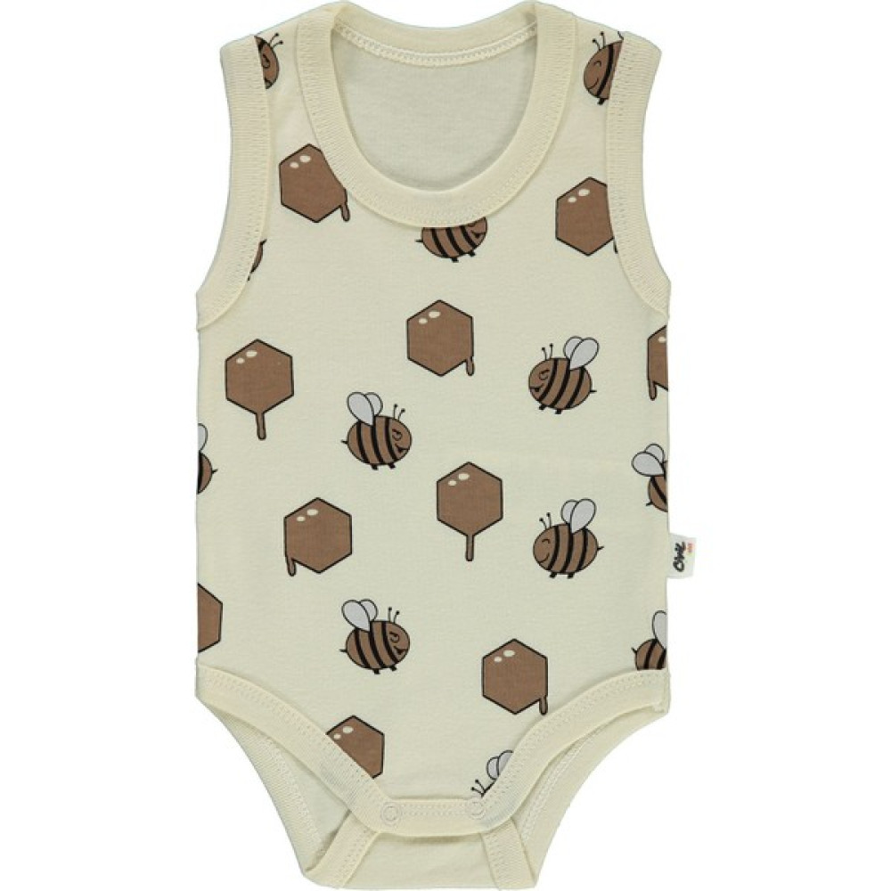 Civil Baby Bebek Çıtçıtlı Badi 1-18 Ay Bej Bebek Body Fiyatı
