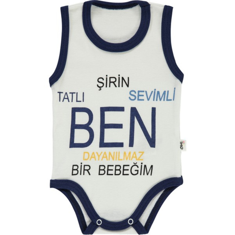 Civil Baby Bebek Çıtçıtlı Badi 1-36 Ay Lacivert Bebek Body Fiyatı