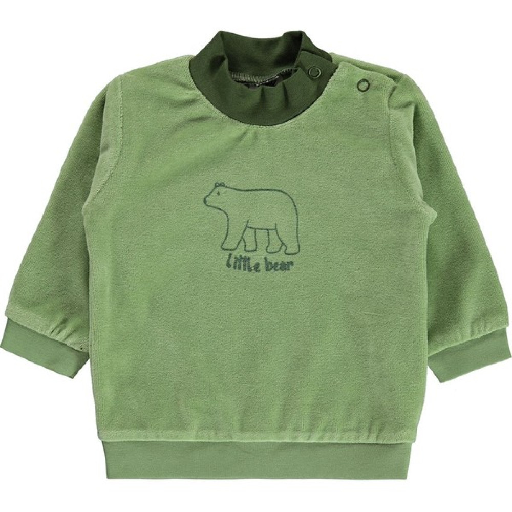 Civil Baby Erkek Bebek Sweatshirt 3-18 Ay Haki Bebek Sweat Shirt Fiyatı