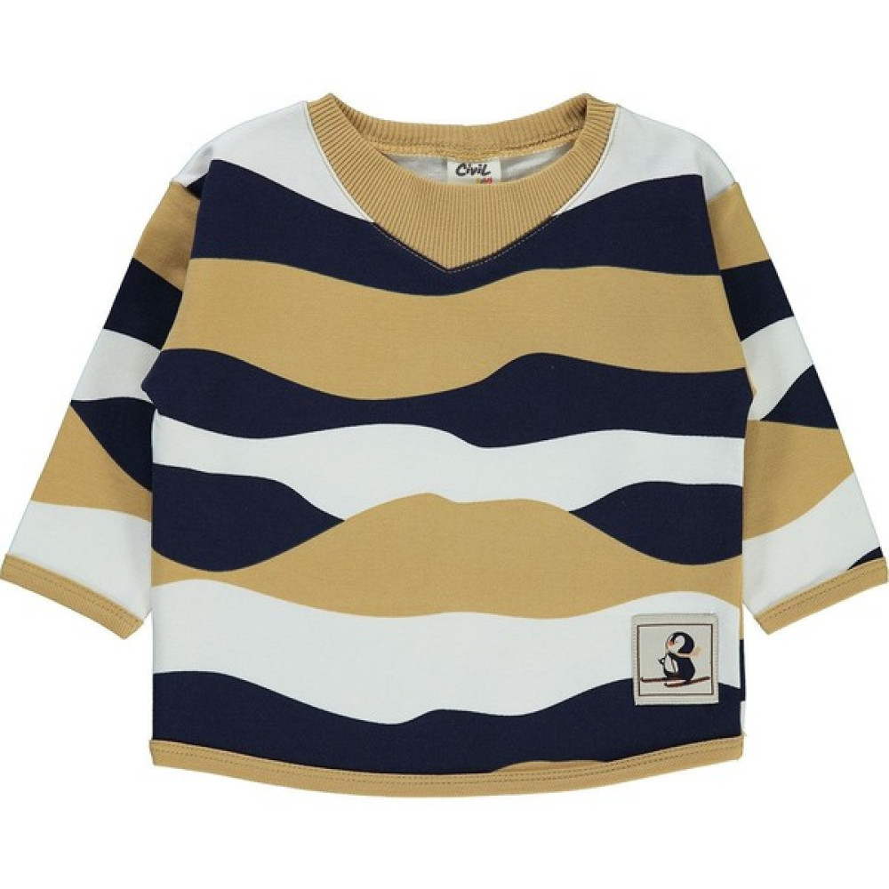 Civil Baby Erkek Bebek Sweatshirt 6-18 Ay Yeşil Bebek Sweat Shirt Fiyatı