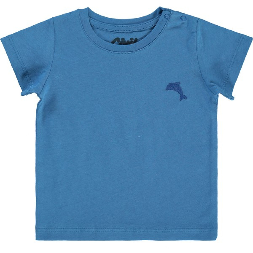Civil Baby Erkek Bebek Tişört 6-18 Ay Indigo Bebek T-shirt Fiyatı
