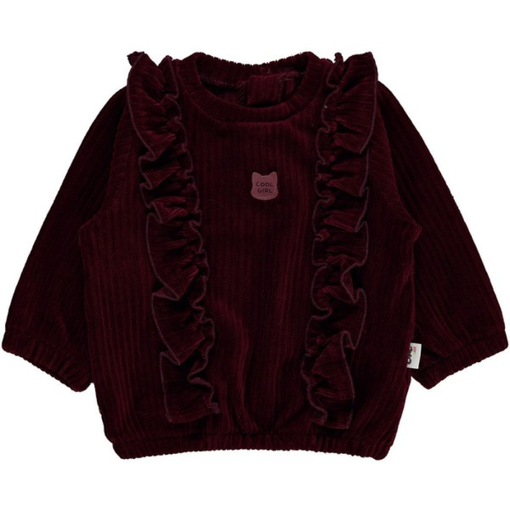 Civil Baby Kız Bebek Sweatshirt 6-18 Ay Bordo Bebek Sweat Shirt Fiyatı