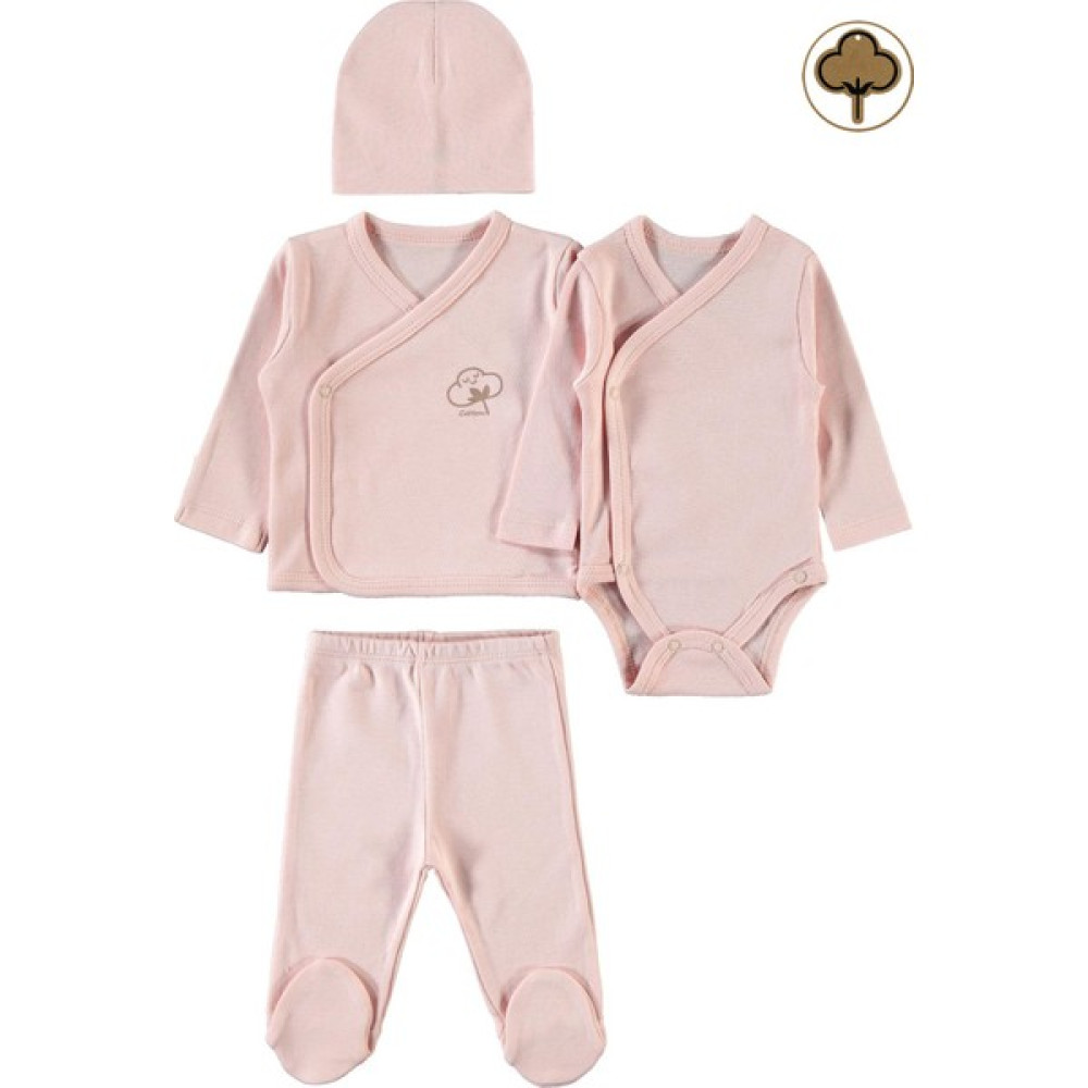 Civil Baby Prematüre Organik Zıbın Takımı Pembe Bebek Hastane Çıkışı Fiyatı