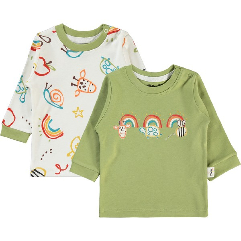 Civil Baby Swatshirt 3-12 Ay Yeşil Bebek Sweat Shirt Fiyatı