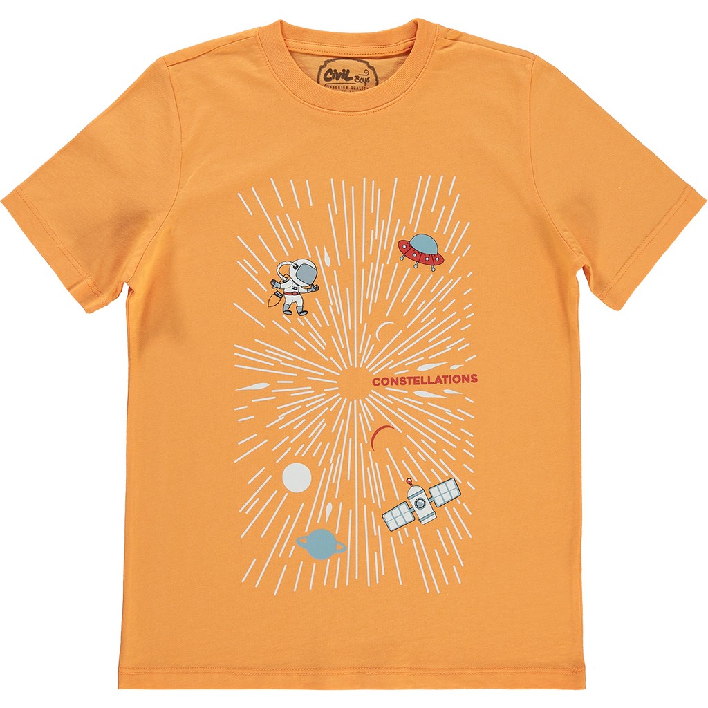 Civil Boys Erkek Çocuk Tişört 10-13 Yaş Turuncu Erkek Çocuk T-shirt Fiyatı