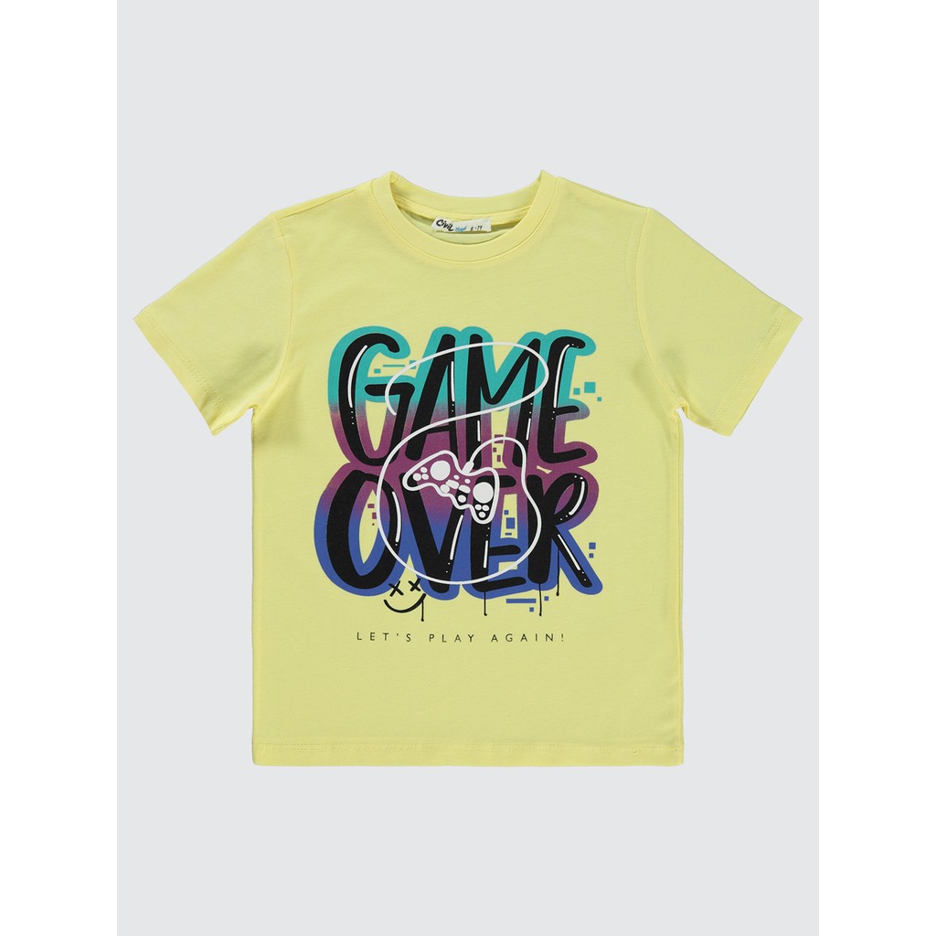 Civil Boys Erkek Çocuk Tişört 6-9 Yaş Açık Sarı Erkek Çocuk T-shirt Fiyatı