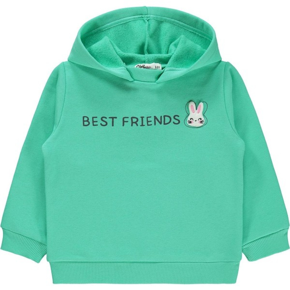 Civil Girls Kız Çocuk Sweatshirt 2-5 Yaş Yeşil Kız Çocuk Sweatshirt Fiyatı