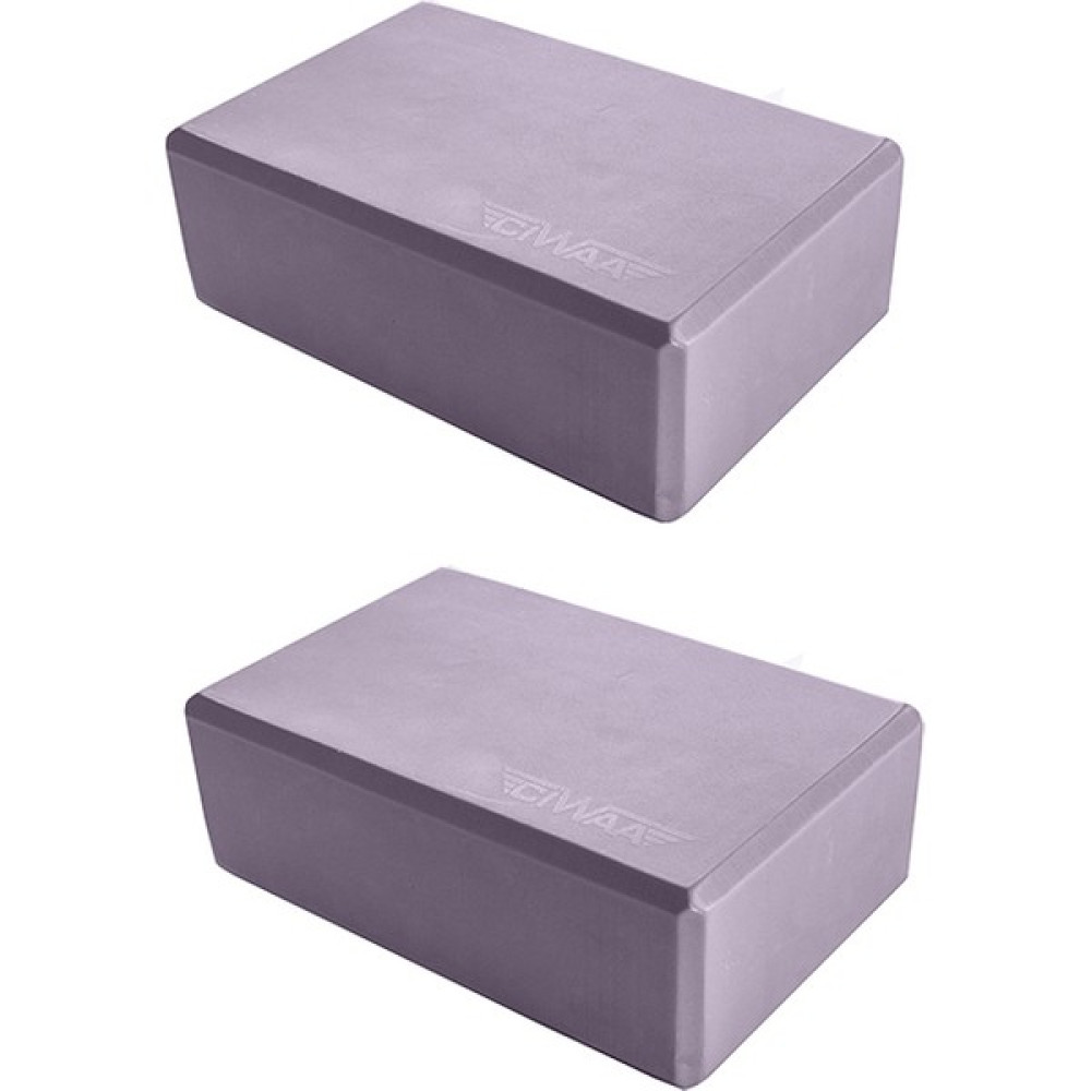 Ciwaa CWA-2260 Çiftli Yoga Blok - 2 Adet Yoga Block - Eva Yoga Bloğu Seti Lila Kondisyon Aletleri Fiyatı
