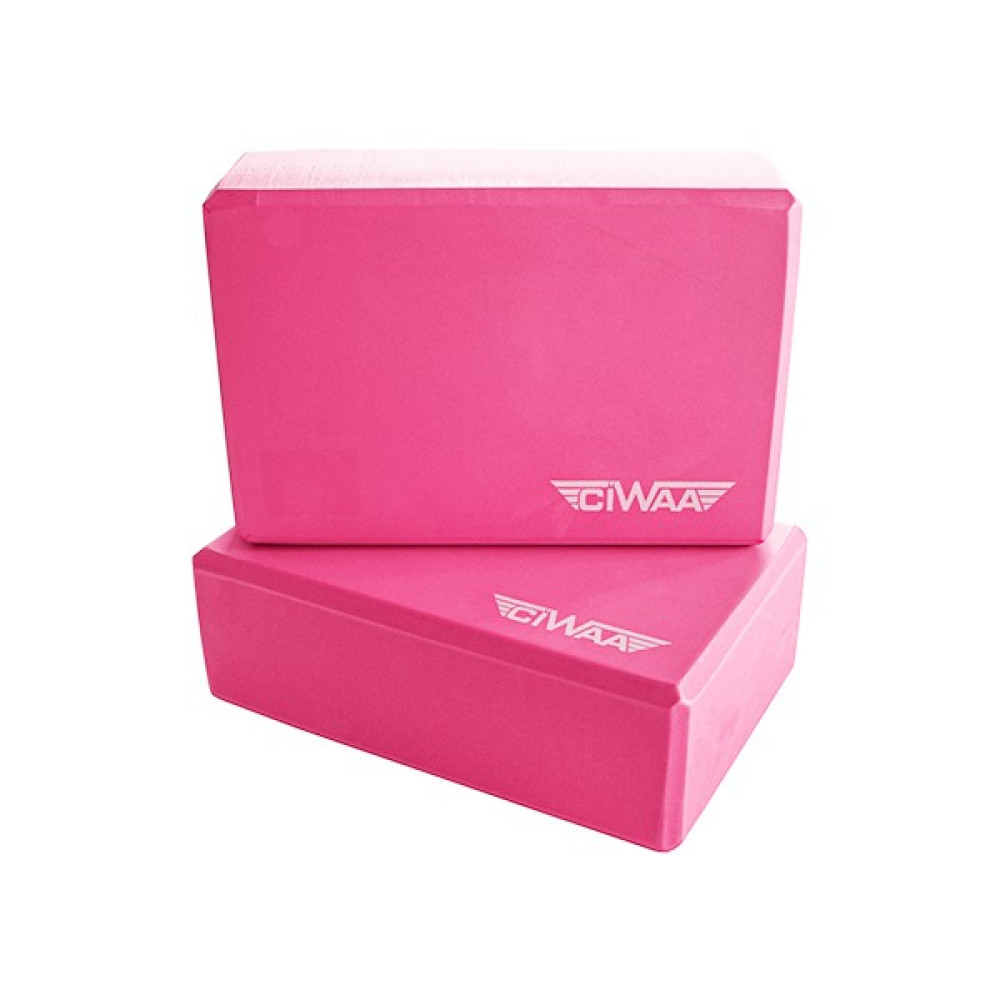 Ciwaa CWA-2275 Çiftli Yoga Blok - 2 Adet Yoga Block - Eva Yoga Bloğu Seti Pembe Kondisyon Aletleri Fiyatı
