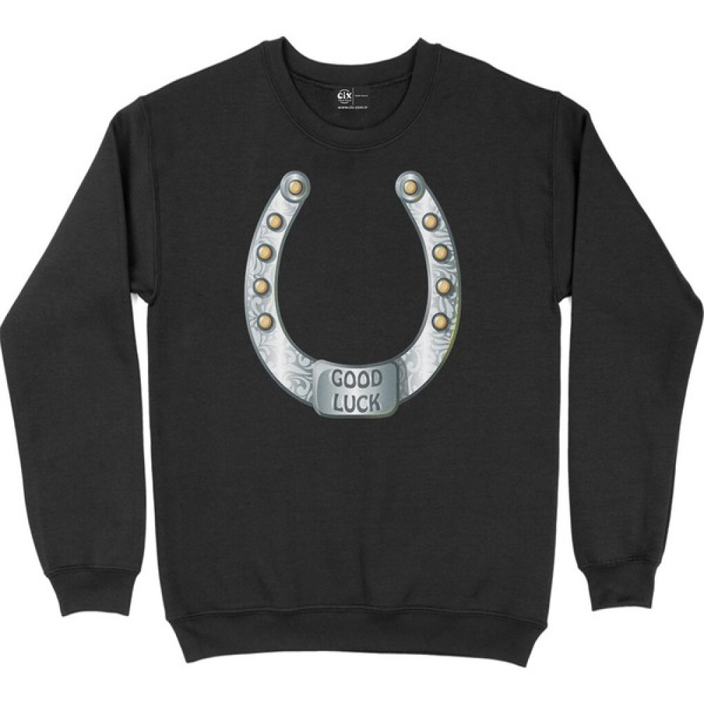 Cix Good Luck At Nalı Siyah Sweatshirt Erkek Sweatshirt Fiyatı