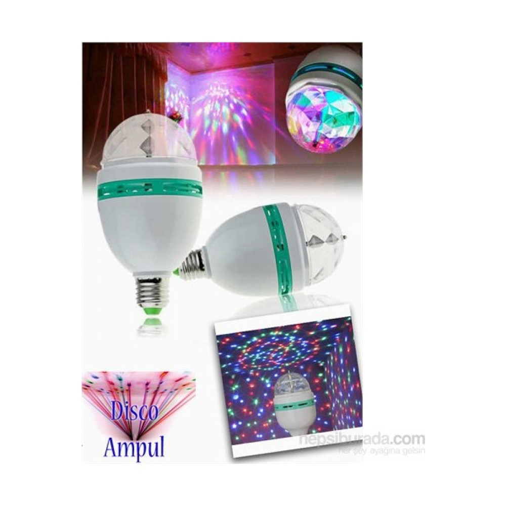 Cix LY-399 Duylu Renkli Led Döner Başlıklı Disko Ampulü Led Aydınlatmalar Fiyatı