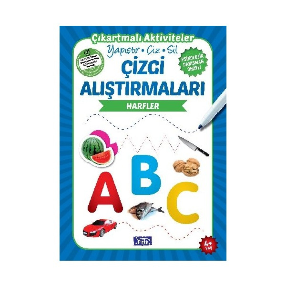 Çizgi Alıştırmaları - Harfler - Ahmet Altay-Ülkü Unsu Okul Öncesi Eğitici & Öğretici Kitaplar Fiyatı