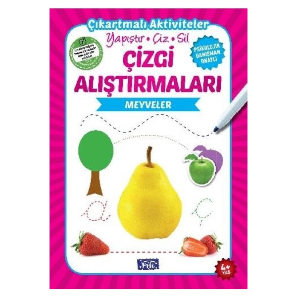 Çizgi Alıştırmaları - Meyveler - Ahmet Altay-Ülkü Unsu Okul Öncesi Eğitici & Öğretici Kitaplar Fiyatı