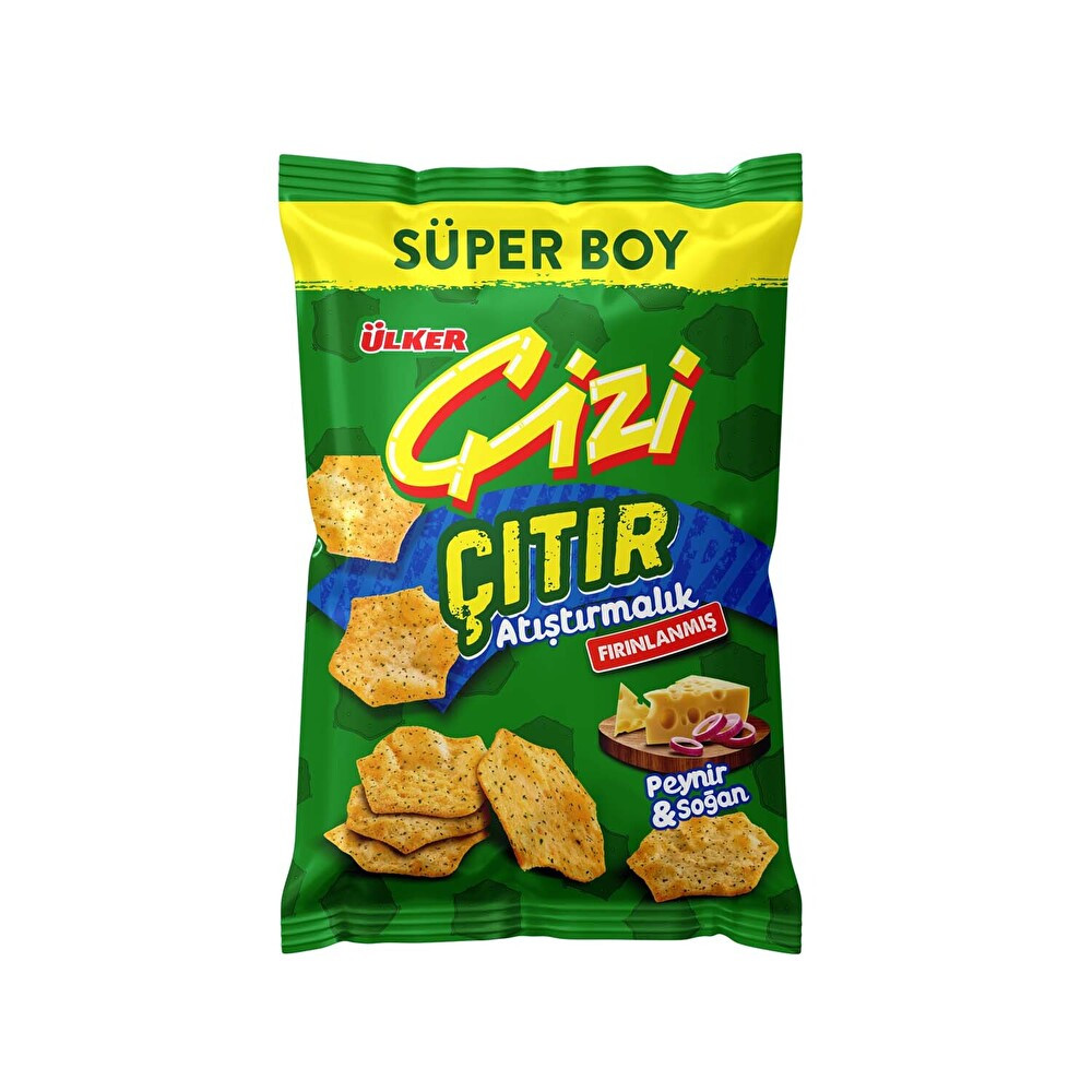 Çizi Çıtır Peynir & Soğan Aromalı Süper Boy Atıştırmalık 120 g Bisküvi ve Kek Fiyatı