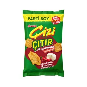 Çizi Çıtır Tulum Peyniri & Köz Biber Aromalı Çerez 160 g Diğer Fiyatı