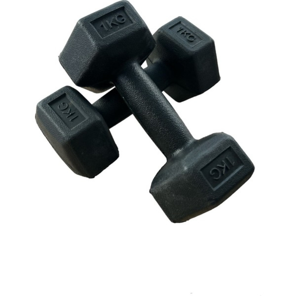 CK Spor Ckspor 1 kg x 2 Adet Köşeli Vinyl Kaplı Siyah Dambıl Ağırlık Seti Dambıllar & El / Ayak Ağırlıkları Fiyatı