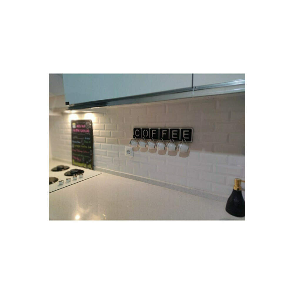 CK TASARIM Dekoratif Coffee Yazılı Mutfak Fincan Ve Kupa Askılığı 45cm X 10cm 45 x 10 Beden Ev & Dekorasyon Aksesuarları Fiyatı