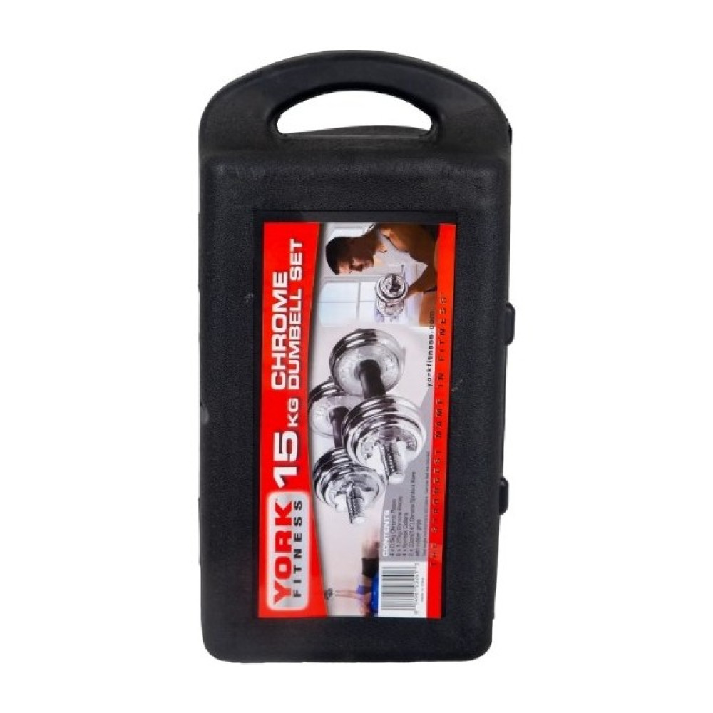Ckspor 15 kg Krom Dumbell Seti Çantalı Döküm Plaka Dambıl Seti CKS15 Dambıllar & El / Ayak Ağırlıkları Fiyatı