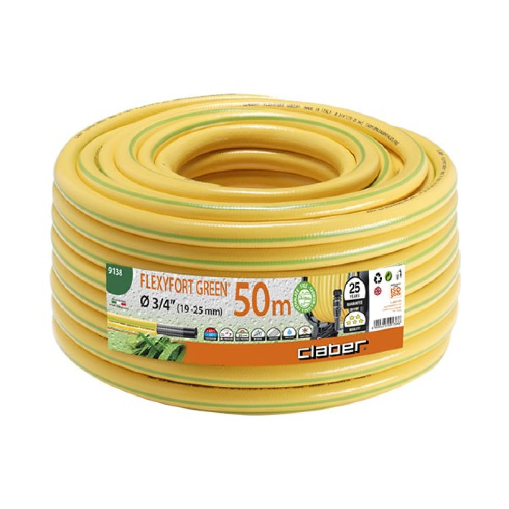 Claber 9138 Flexyfort Green Ø 3/4 Inç (19-25 Mm) M 50 Bahçe Malzemeleri Fiyatı