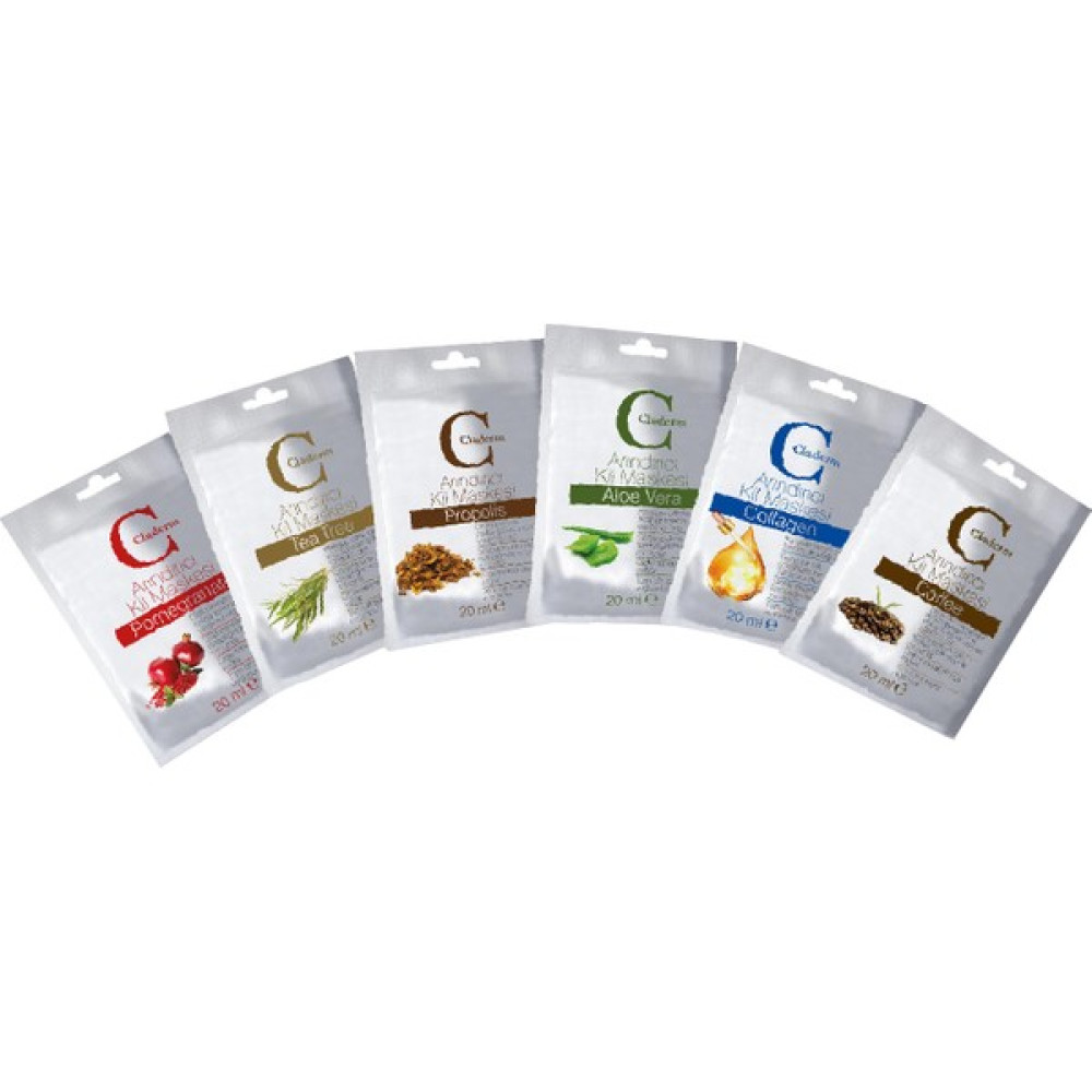 Claderm 20 ml. 6'lı Maske Seti Maskeler Fiyatı