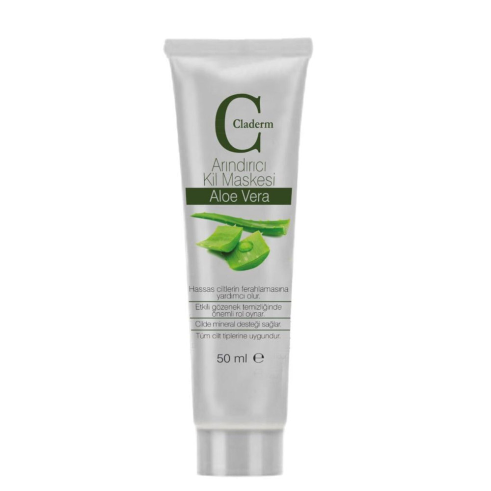Claderm 50 ml Kil Maskesi – Aloe Vera Cilt ve Yüz Bakımı Fiyatı